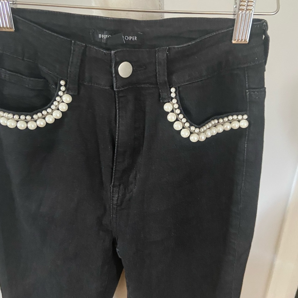 Boston Proper Mixed Pearl Black Denim Jeans - Picture 3 of 14